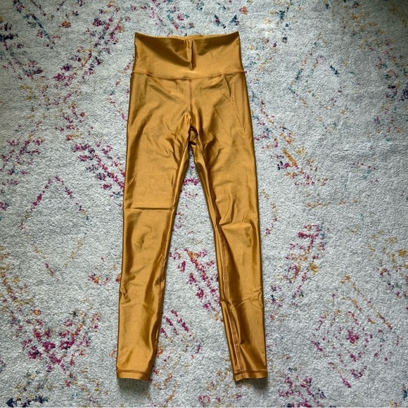 Athleta Gold High-Waisted Leggings - Picture 2 of 4